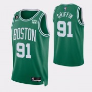 Boston Celtics NBA Basketball Drakter 2022-23 Blake Griffin 91# Grønn Icon Edition Swingman Drakt..